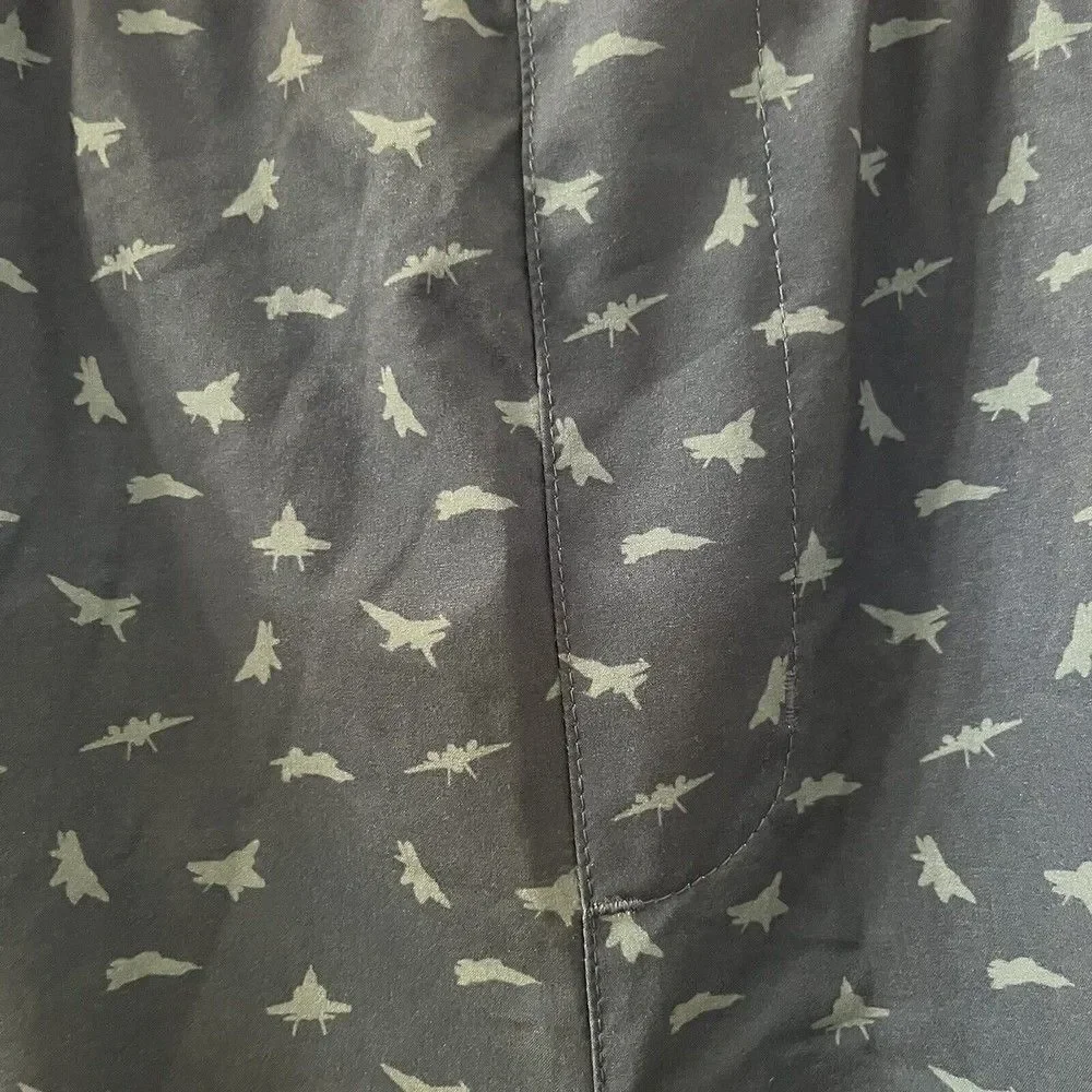 Chubbies Fighter Jets Planes Swim Trunks Board Shorts Red White Blue Men's 2XL